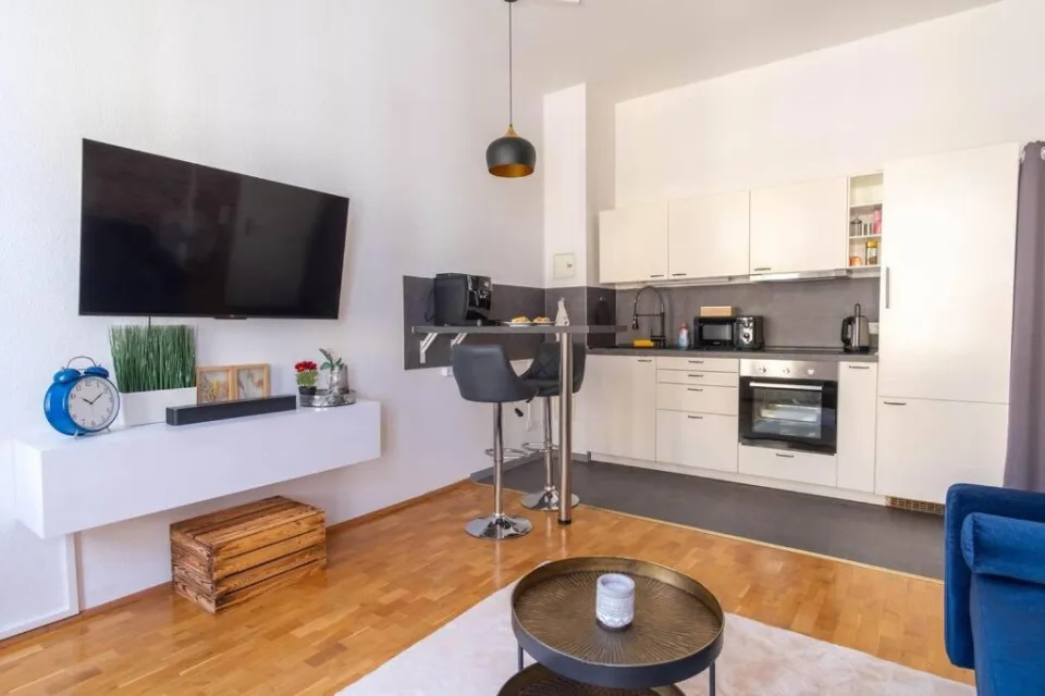working place, Netflix, 4k TV, heart of Leipzig